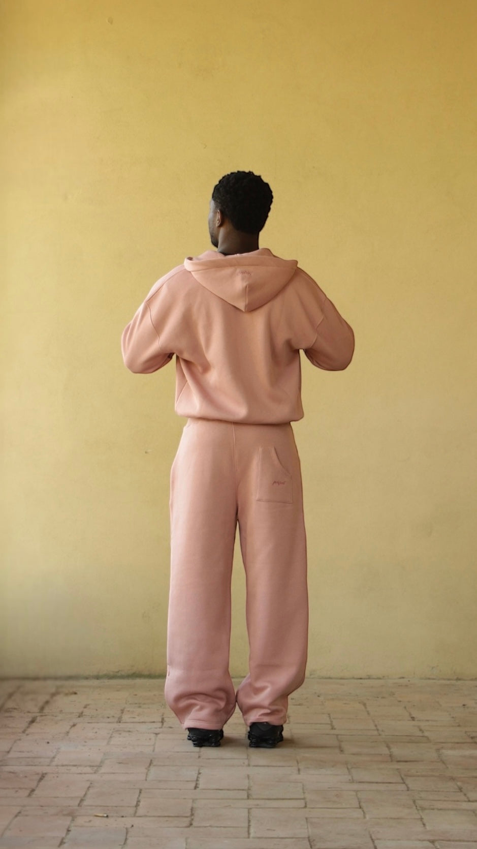 DUSTY PINK ZIP HOODIE