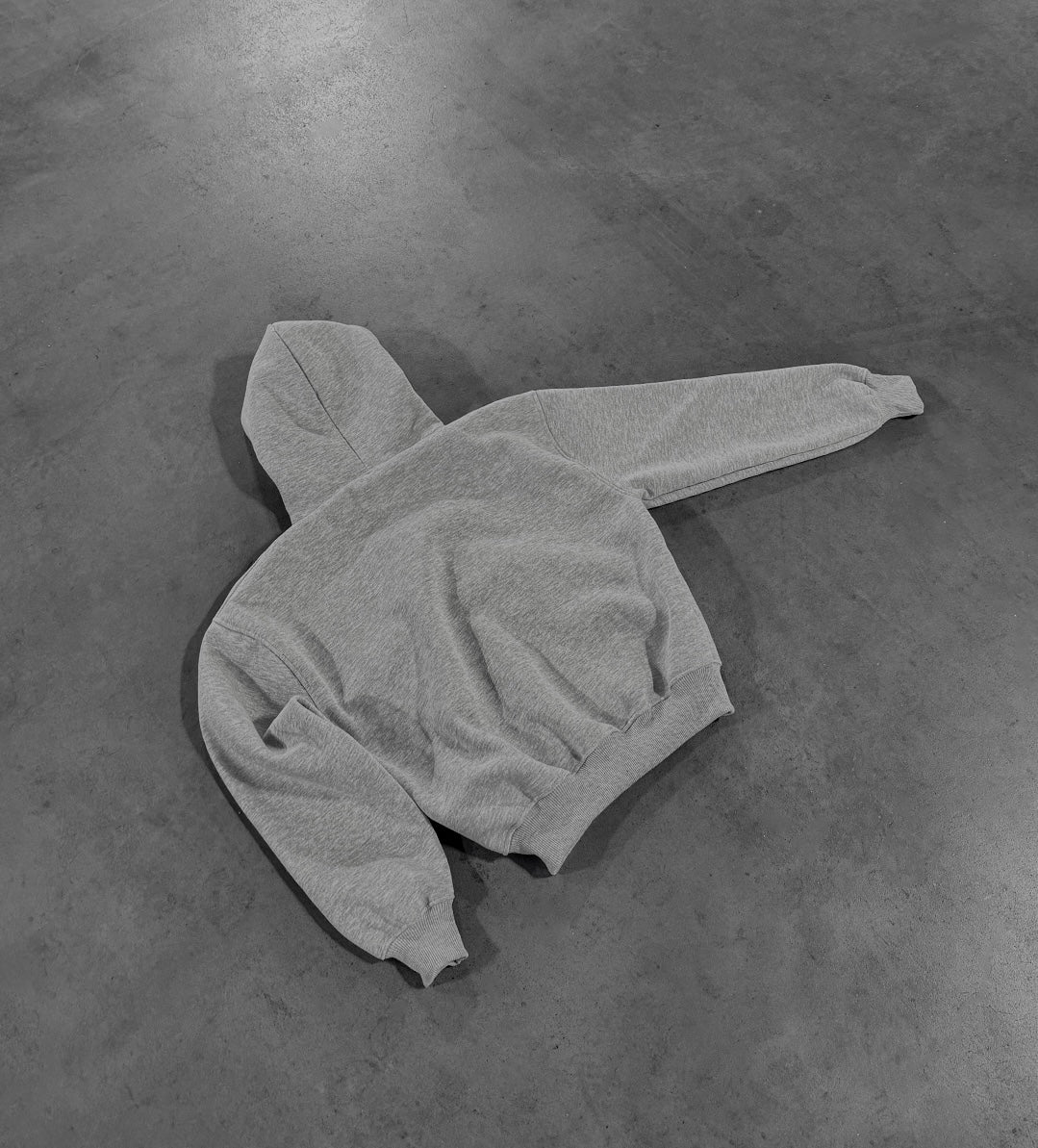 GREY ZIP HOODIE