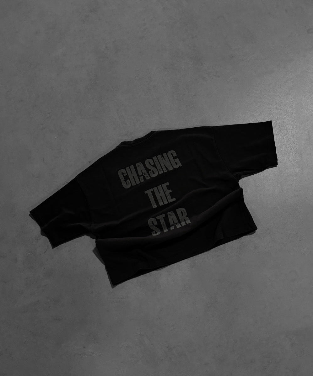 BLACK "P" STAR TEE