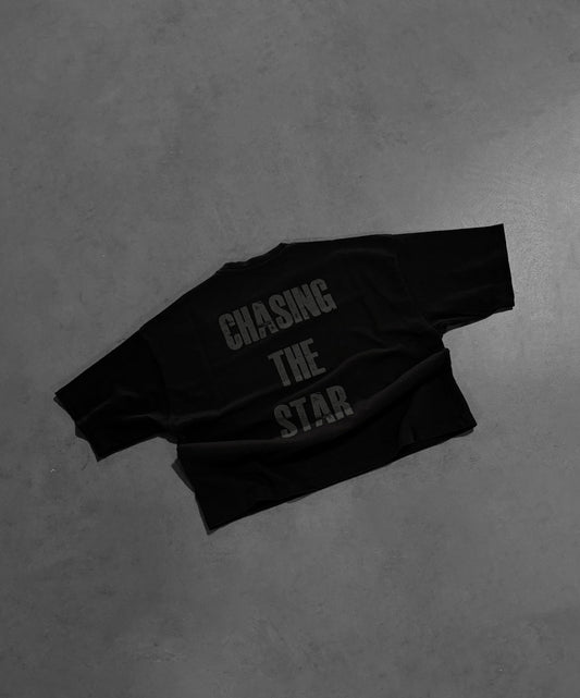 BLACK "P" STAR TEE