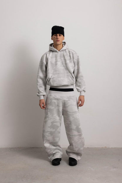 PEARL GREY CAMO HOODIE