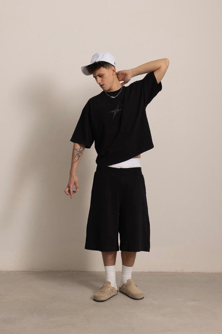 BLACK EVERYDAY SHORTS