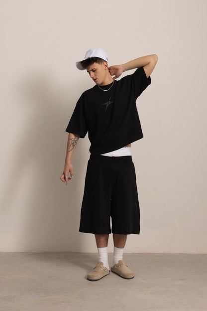 BLACK EVERYDAY SHORTS