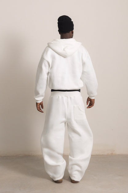 CREAM ZIP HOODIE