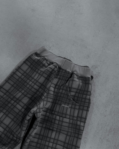 STONE GREY TARTAN PANT