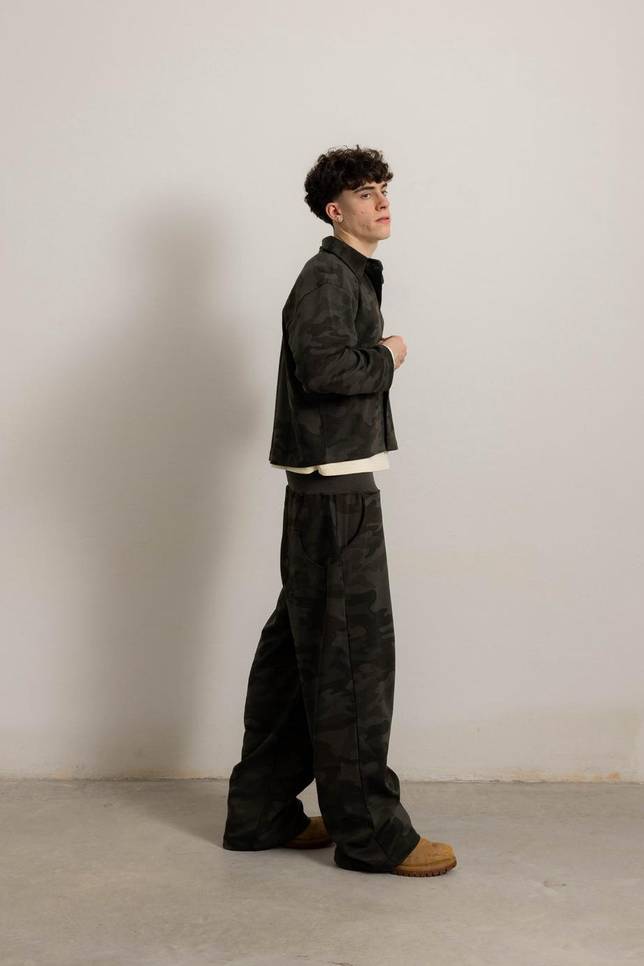 MILITARY GREEN CAMO FLOW PANT
