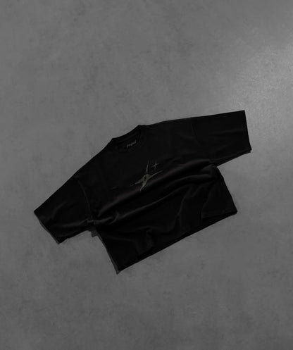 BLACK "P" STAR TEE