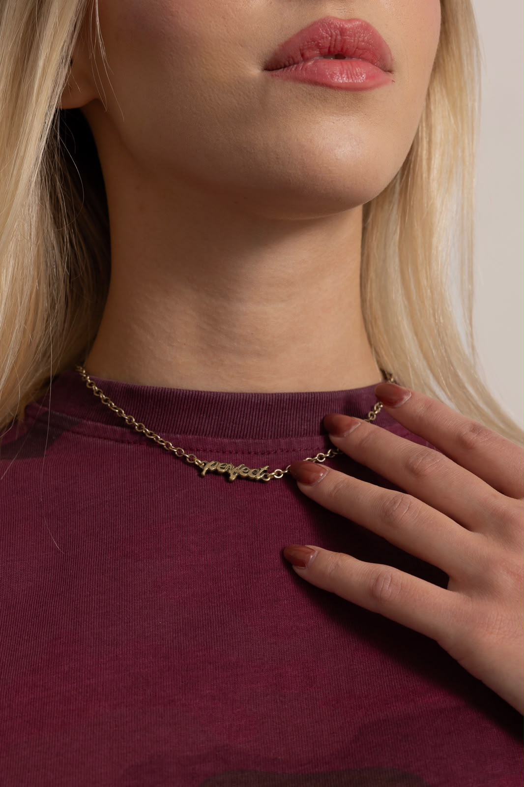 MATT BRASS PERFECT NECKLACE