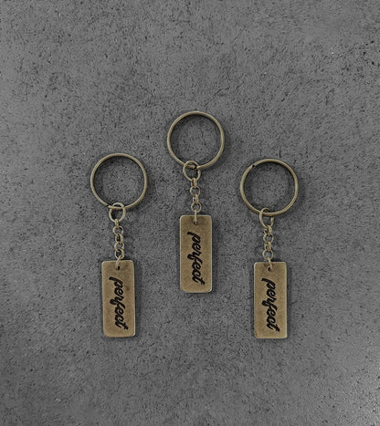 MATT BRASS PERFECT KEYCHAIN