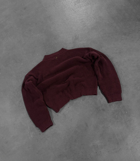 BORDEAUX "P" KNIT