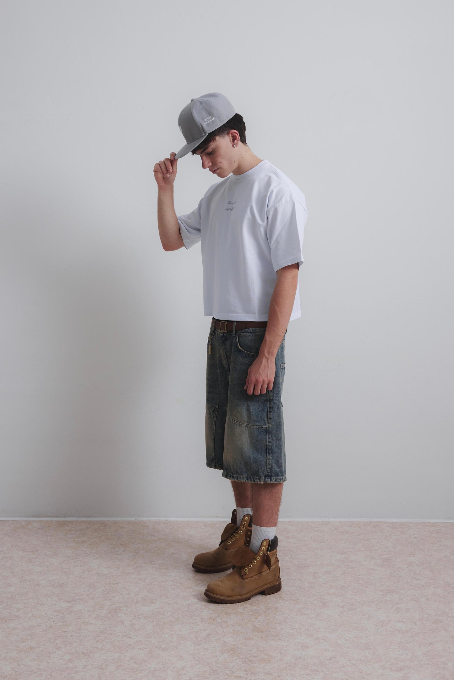 SANDY BLUE DOUBLE KNEE JORTS