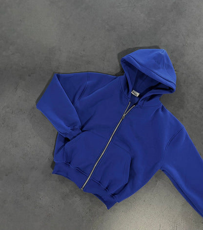 ROYAL BLUE ZIP HOODIE