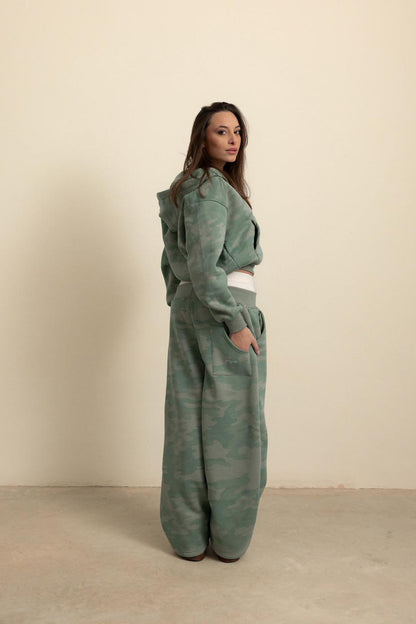 SAGE GREEN CAMO PANT