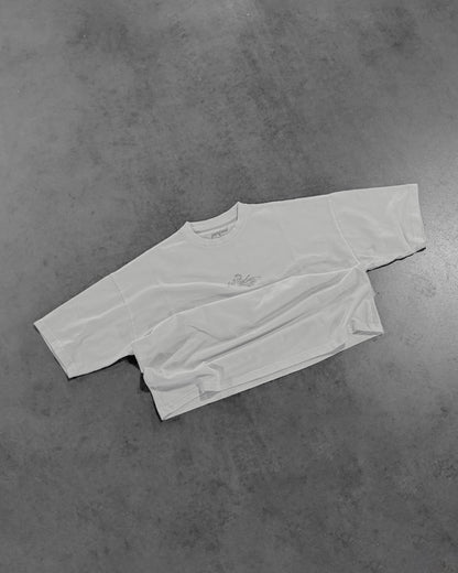 WHITE "P" WAVE TEE