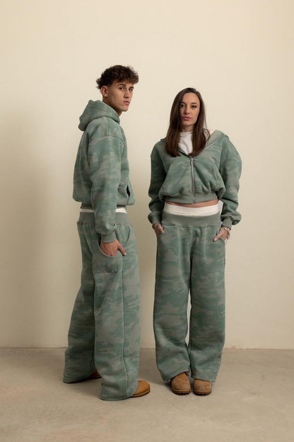 SAGE GREEN CAMO HOODIE