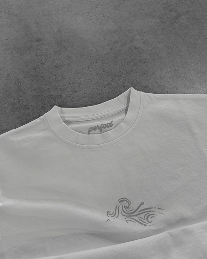 WHITE "P" WAVE TEE