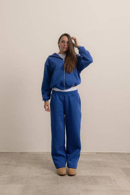 ROYAL BLUE ZIP HOODIE