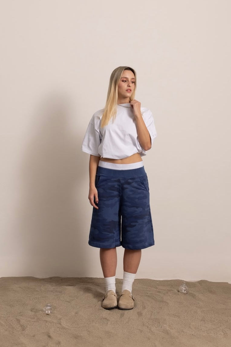 BLU NAVY CAMO SHORT