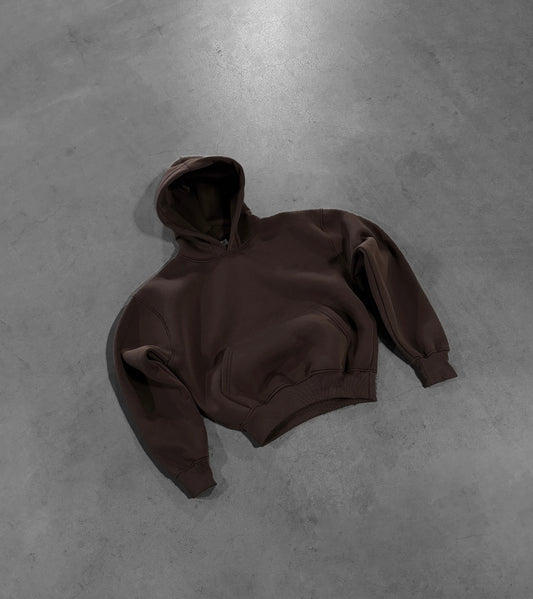 DARK BROWN HOODIE