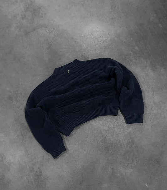 MIDNIGHT BLUE "P" KNIT