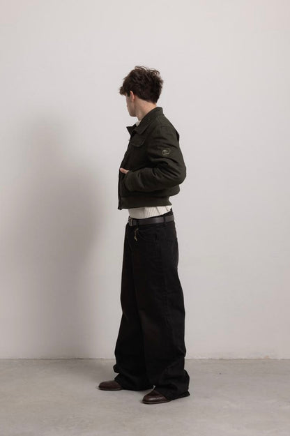 RUST BLACK "P" LINES DENIM JEANS