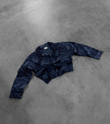 BLUE NAVY CAMO FLOW SHIRT