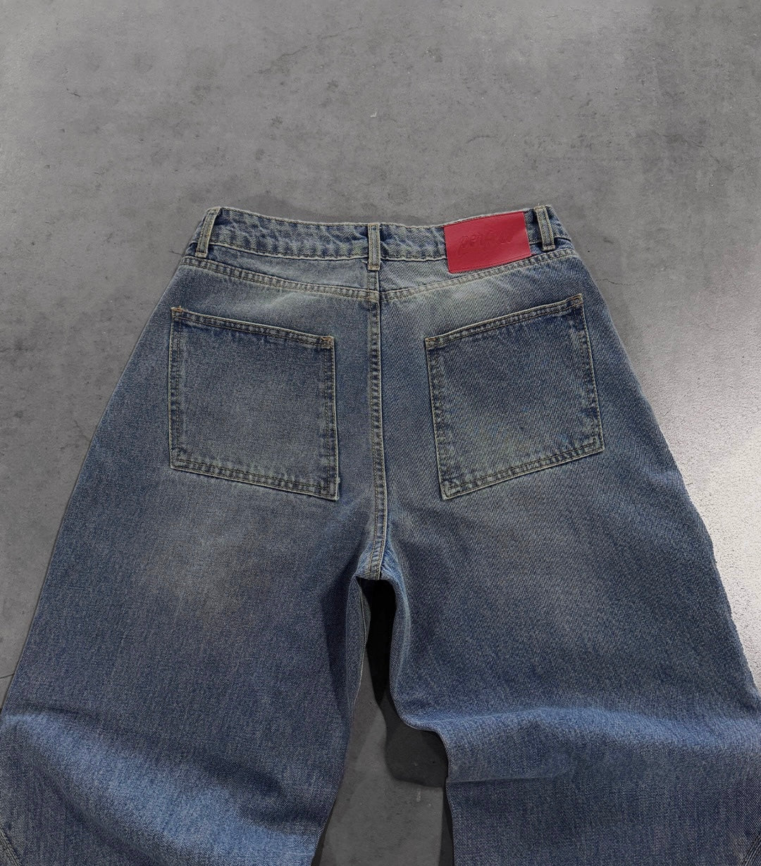PERSIAN BLUE "P" LINES DENIM JEANS