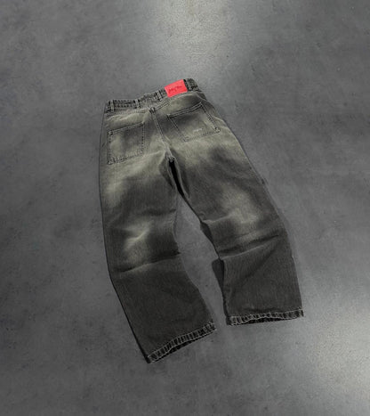 STORM GREY DOUBLE KNEE JEANS