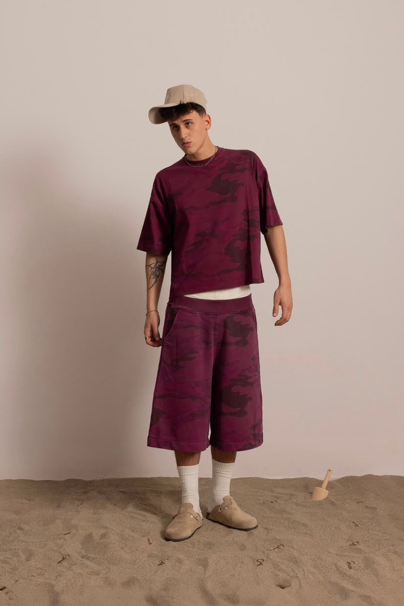 BORDEAUX CAMO EVERYDAY TEE