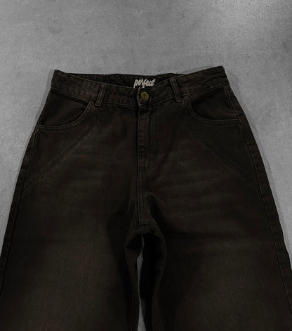 RUST BLACK "P" LINES DENIM JEANS