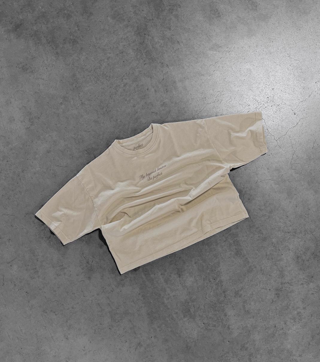 LIGHT SAND BUTTERFLY TEE