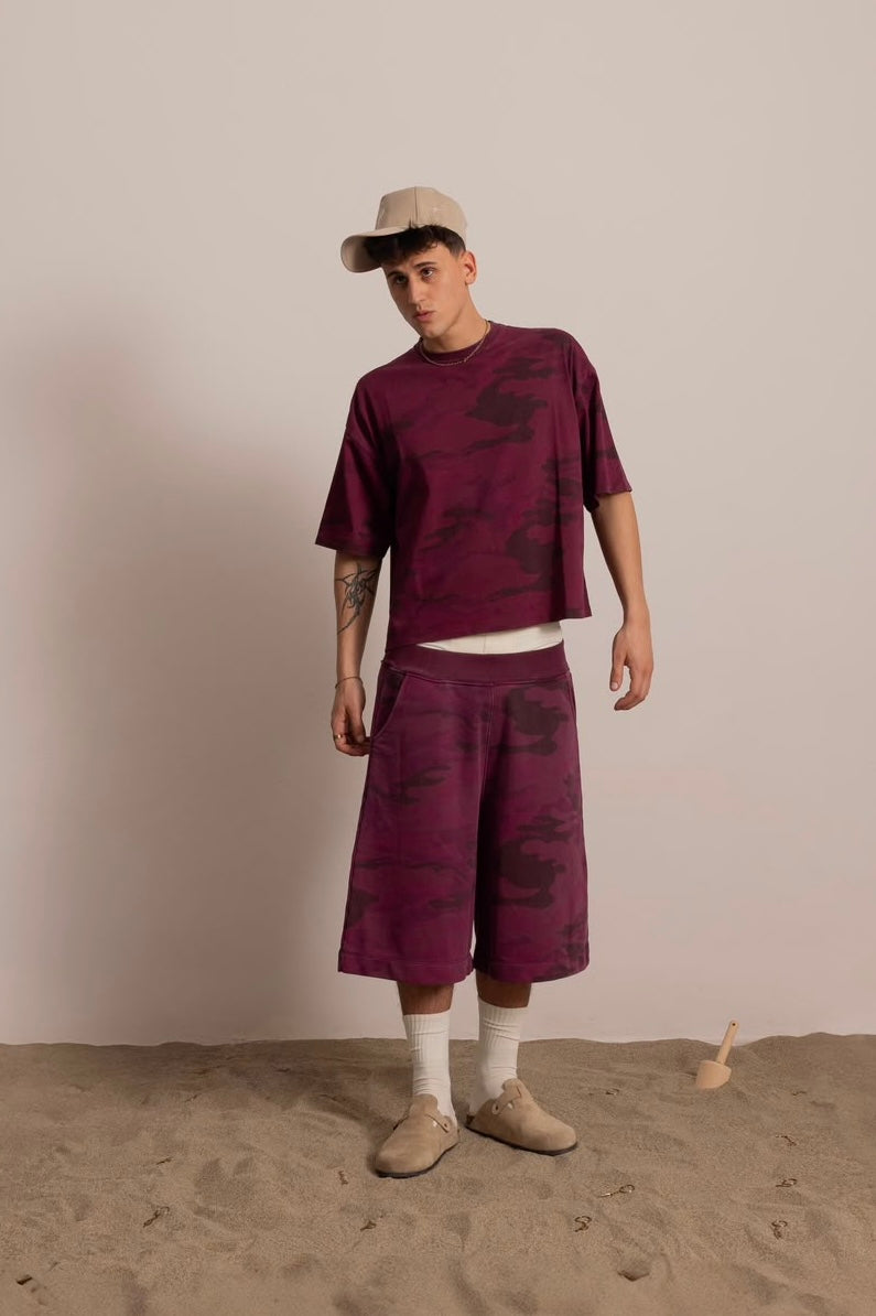 BORDEAUX CAMO SHORT