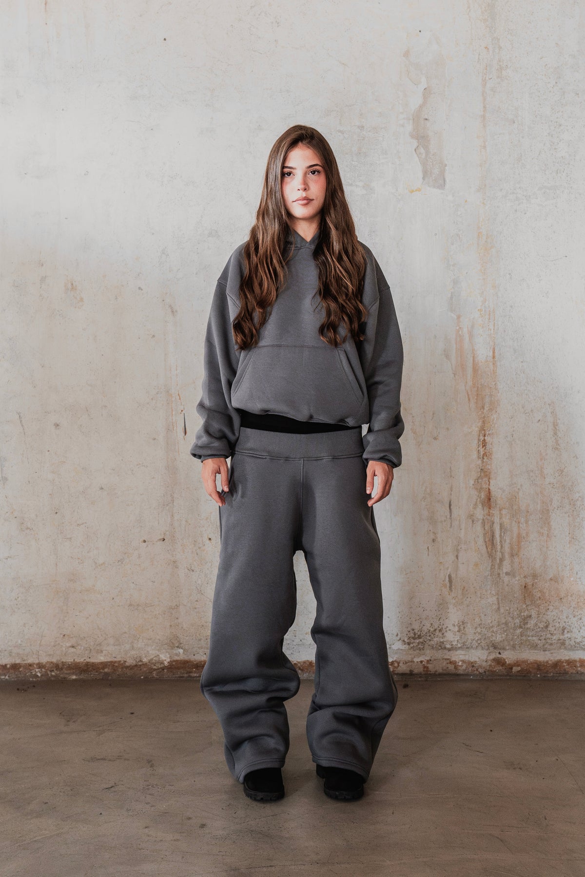 STONE GREY HOODIE