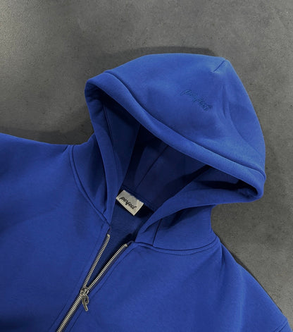ROYAL BLUE ZIP HOODIE