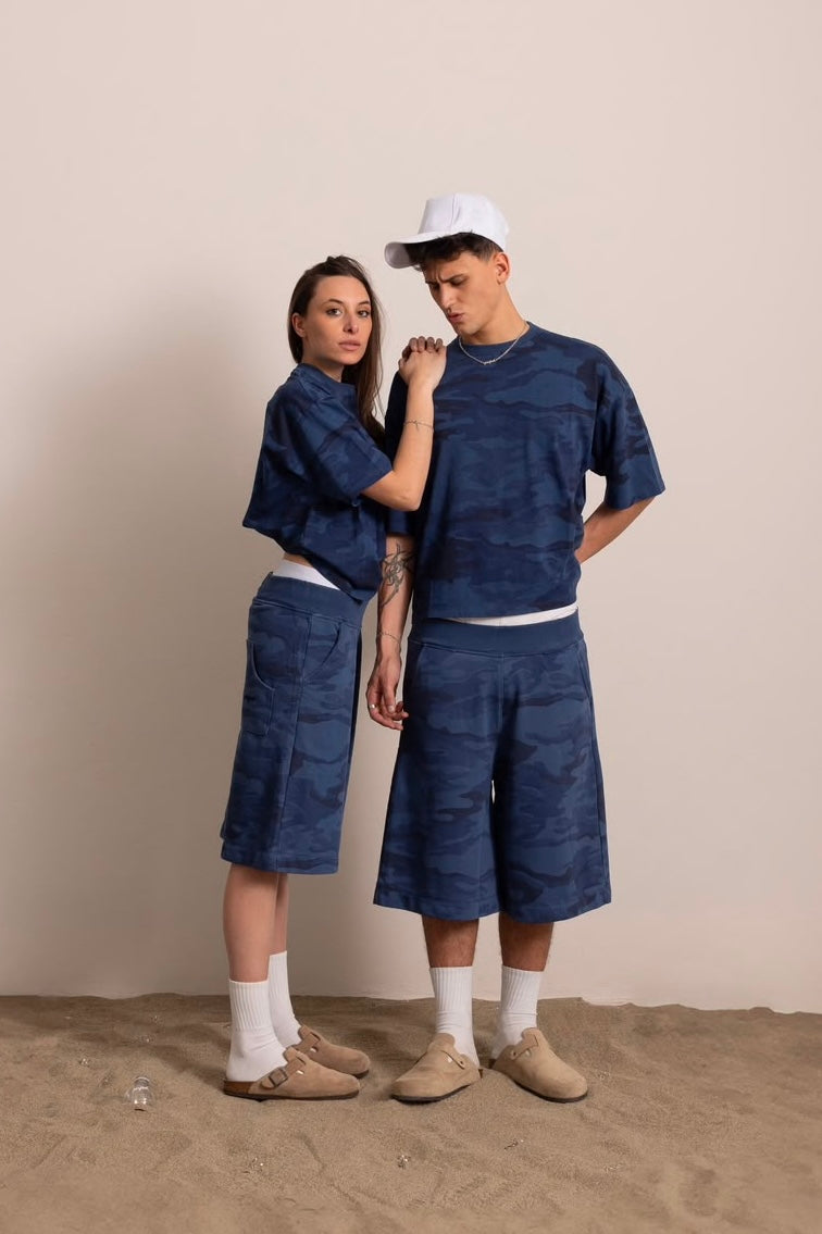 BLU NAVY CAMO SHORT