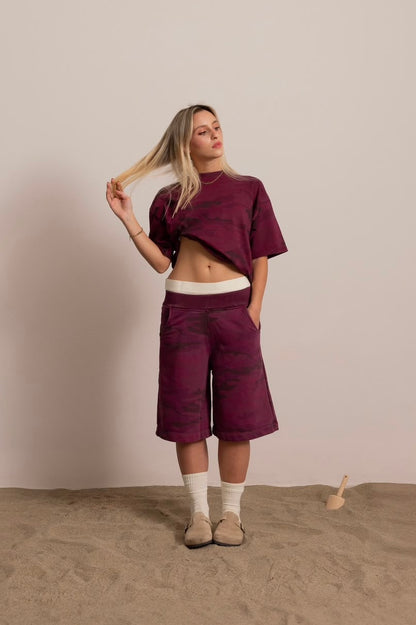 BORDEAUX CAMO EVERYDAY TEE