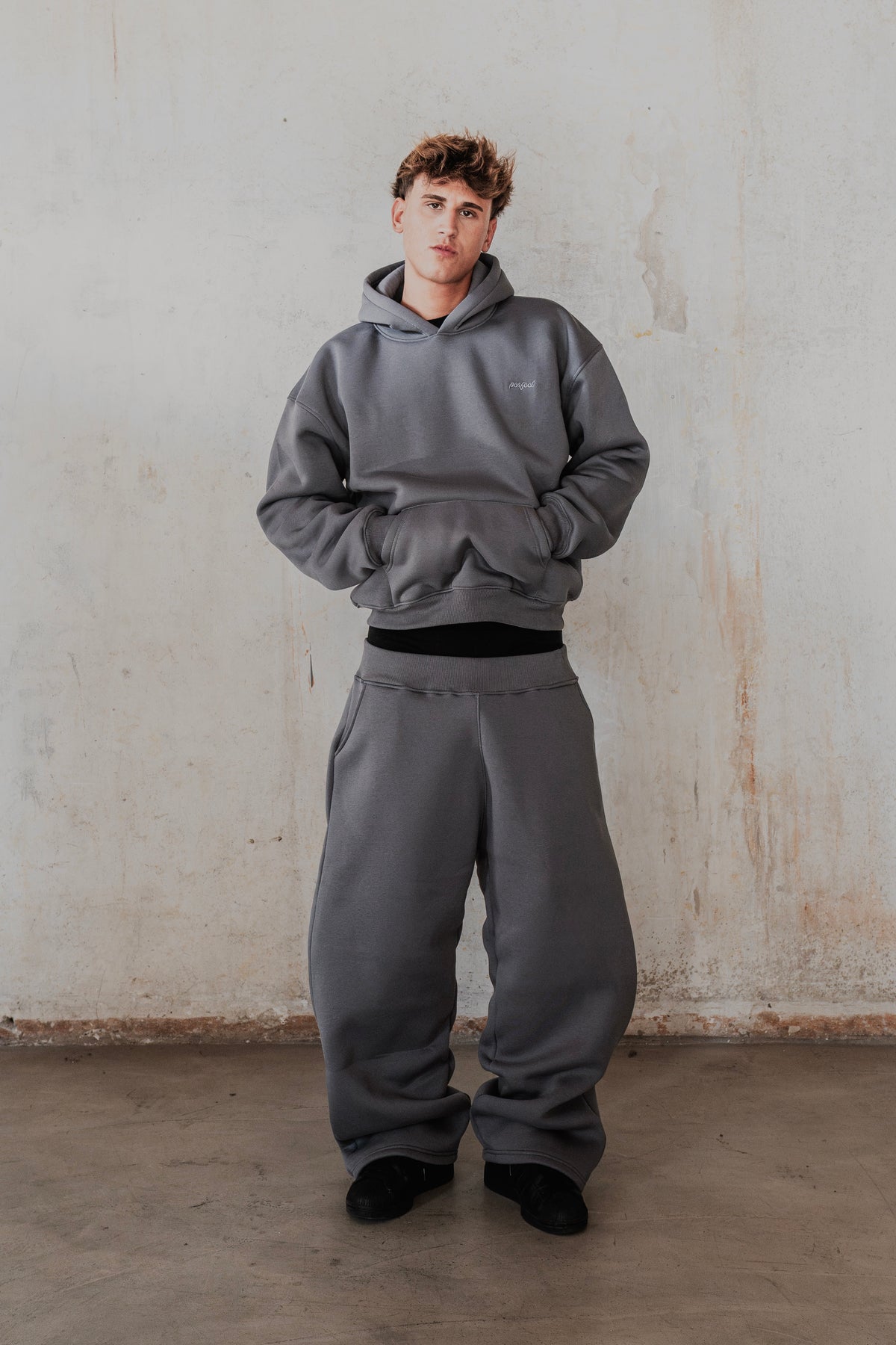 STONE GREY HOODIE