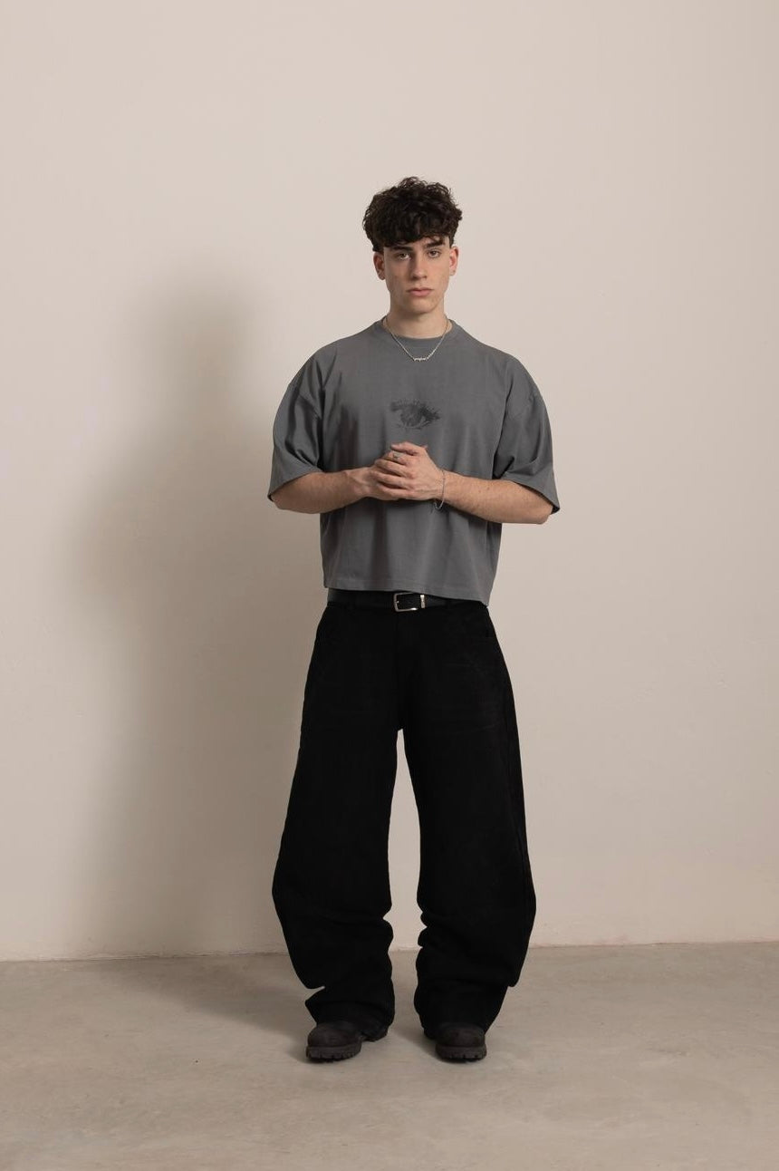 STONE GREY "P" VISION TEE