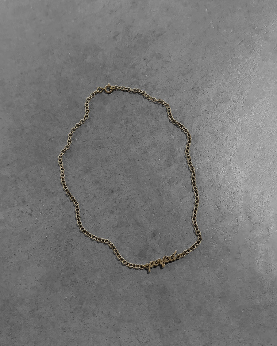 MATT BRASS PERFECT NECKLACE