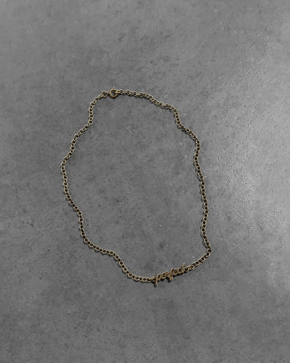 MATT BRASS PERFECT NECKLACE