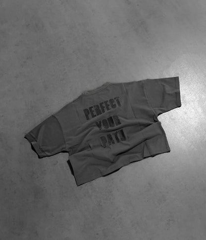 STONE GREY "P" VISION TEE