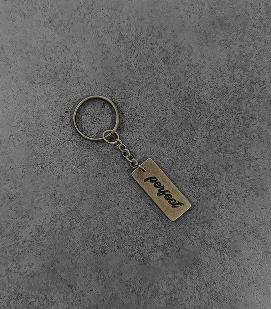 MATT BRASS PERFECT KEYCHAIN