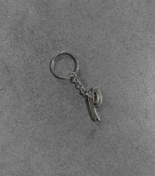 NICKEL "P" KEYCHAIN