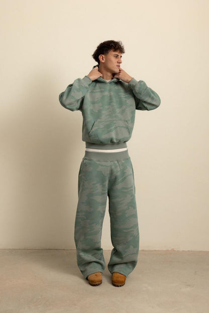 SAGE GREEN CAMO HOODIE