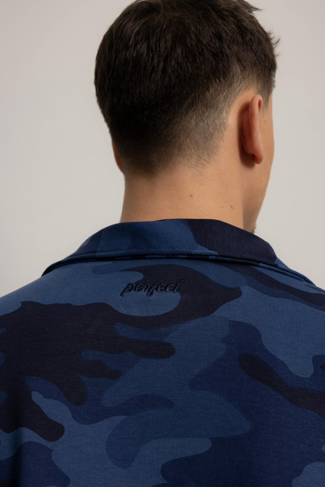 BLUE NAVY CAMO FLOW SHIRT