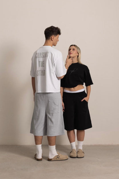 BLACK "P" STAR TEE