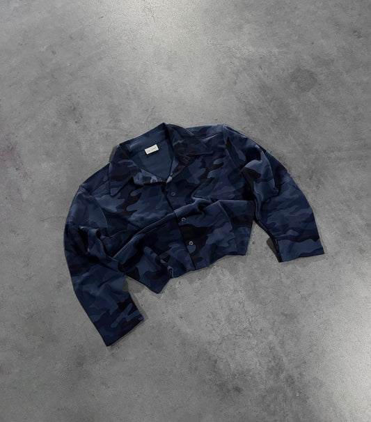 BLUE NAVY CAMO FLOW SHIRT