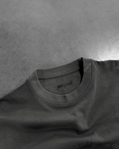 STONE GREY "P" VISION TEE