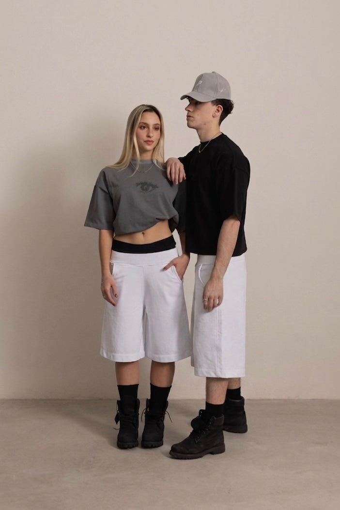STONE GREY "P" VISION TEE