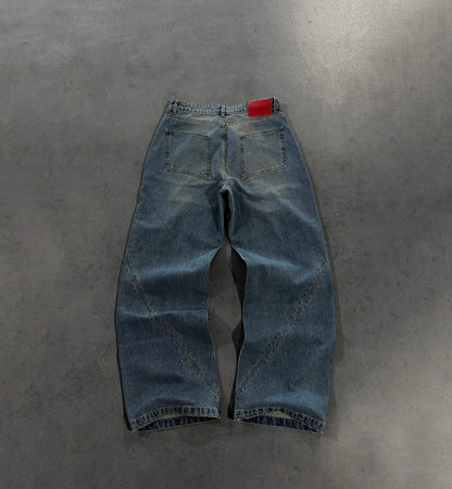 PERSIAN BLUE LINES DENIM JEANS